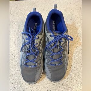 Columbia Gray and Blue Hiking Shoes